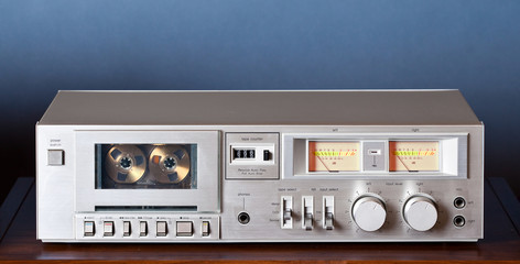 Vintage stereo cassette tape deck player recorder - 97652003