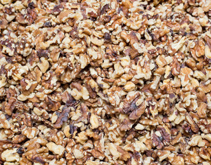 A group of walnuts. pattern