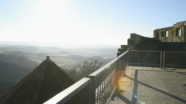 Schw&auml;bische Alb, Panoramablick vom Berg Rechberg 
