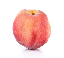 Peach with isolated on white background