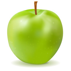 Green apple. 