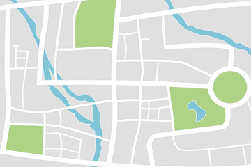City map. Abstract town plan.