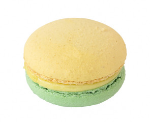 Macaroon isolated on white