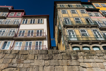 Fototapeta na wymiar traditional houses in Oporto, Portugal