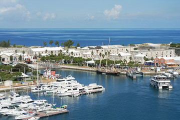 Fototapeta na wymiar Port in Bermuda island
