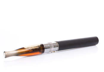 Naklejka premium Black electronic cigarette
