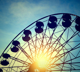 Ferris Wheel on the Sunset