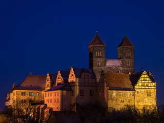 Fototapeta na wymiar Schloss in Quedlinburg im Winter
