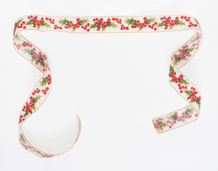 Holly Ribbon Banner