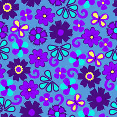 Purple floral background