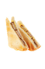 Toasted sausage sandwich