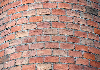 mur en  brique pleine
