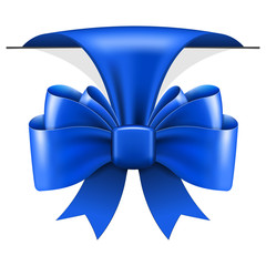 Big blue bow