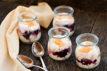 Yogurt with fruits