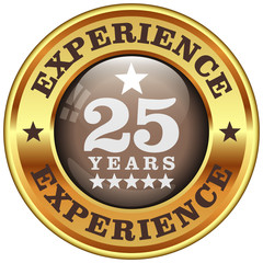 25 years experience rosette