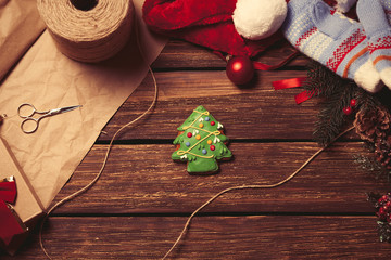 Christmas gingerbread cookie
