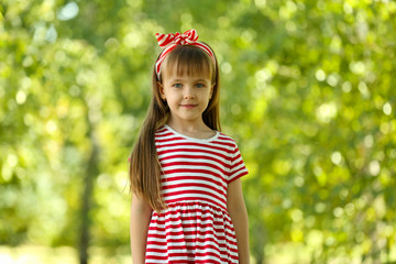 Little girl in the park