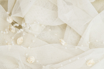 Fototapeta na wymiar Wedding white lace background