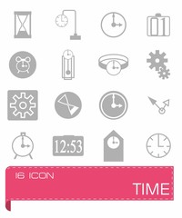 Vector Time icon set