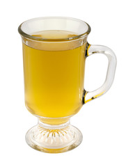 Green Tea in a Glass Cup