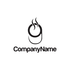 tea hot cafe logo icon