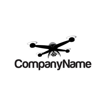 drone vector logo icon