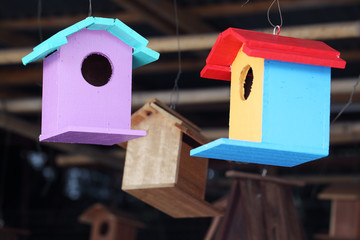 Obraz na płótnie Canvas colorful bird house
