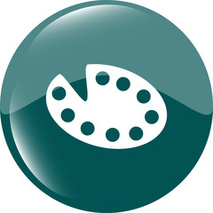 web button, circle frame, speech bubble, web button sign vector illustration