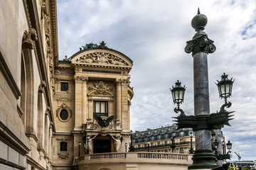 Fototapeta na wymiar Architectural details of Opera National (Garnier Palace). Paris.