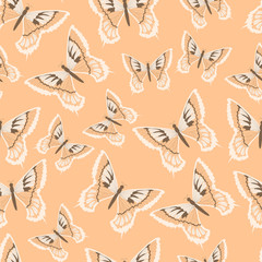 Butterfly seamless background