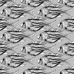 Seamless of fish background