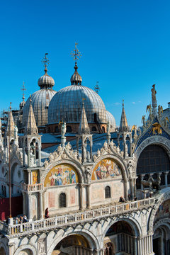Roof details of Basilica San Marco, Venice