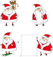 Christmas set with Santa Claus