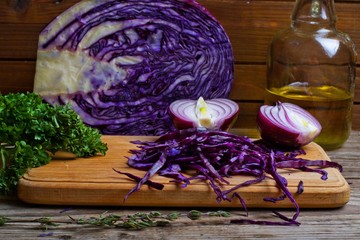 blue cabbage salad 