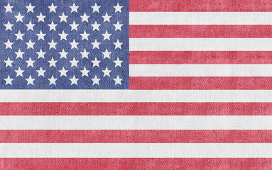 Naklejka premium Flag of the United States of America - textured vintage look 
