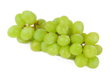 green grapes isolated on white