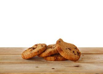 Many Yummy Cream Cookies for the best healthy foods and quick easy food composition are on the Earth tone scene. Dessert Concept.