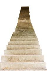 stone stairs isolated