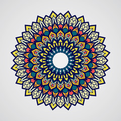 Mandala. Vintage decorative elements. Oriental pattern, vector illustration. Islam, Arabic, Indian, turkish, pakistan, chinese, ottoman motifs - 97674685