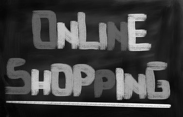 Naklejka na ściany i meble Online Shopping Concept
