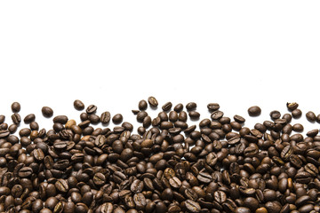 coffee beans on a white background