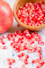The pomegranate broken