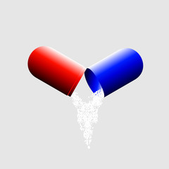 Иконка таблетка, медицинское лекарство