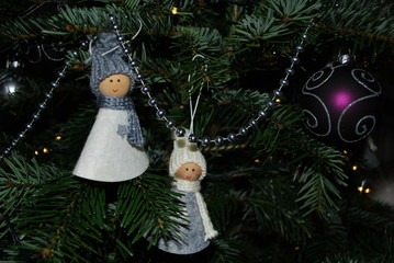 Dolls for Christmas tree
