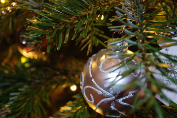 Silver bauble Christmas Tree
