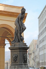 Statue at Mercato del pesce,Trapani,Sicily,Italy