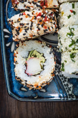 California vegetarian rools, japanese cuisine