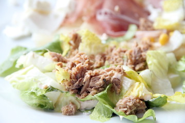 Tunna salad on plate