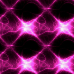 Abstract seamless dark pattern with glowing lines and electric arc