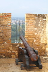 Canyon,Tortosa castle, Tarragona, Spain